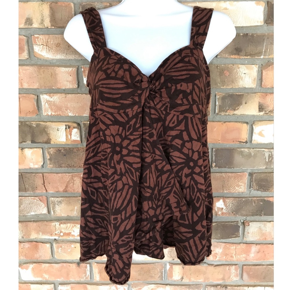 Micheal Kors Women’s Sleeveless Brown Tank Top Petite Large